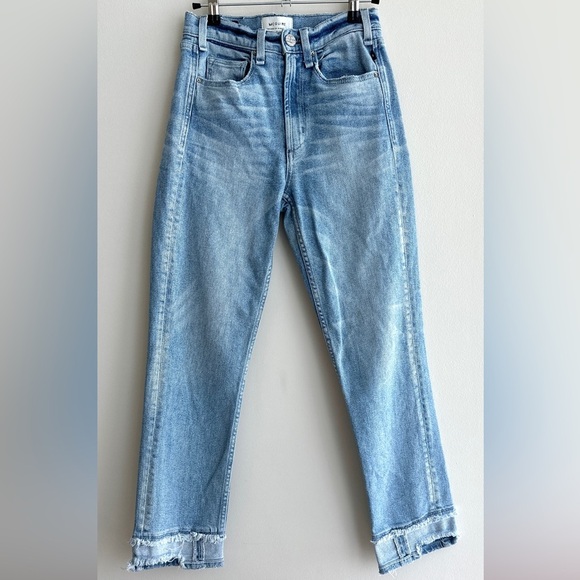 McGuire Denim Vintage Slim Raw Hem Light Wash Jeans, Size 25 - Picture 1 of 16